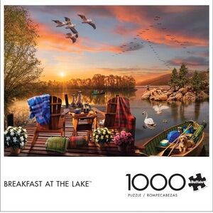 Buffalo 1000 pieces Breakfast on the Lake Serene Evening Lake Puzzle